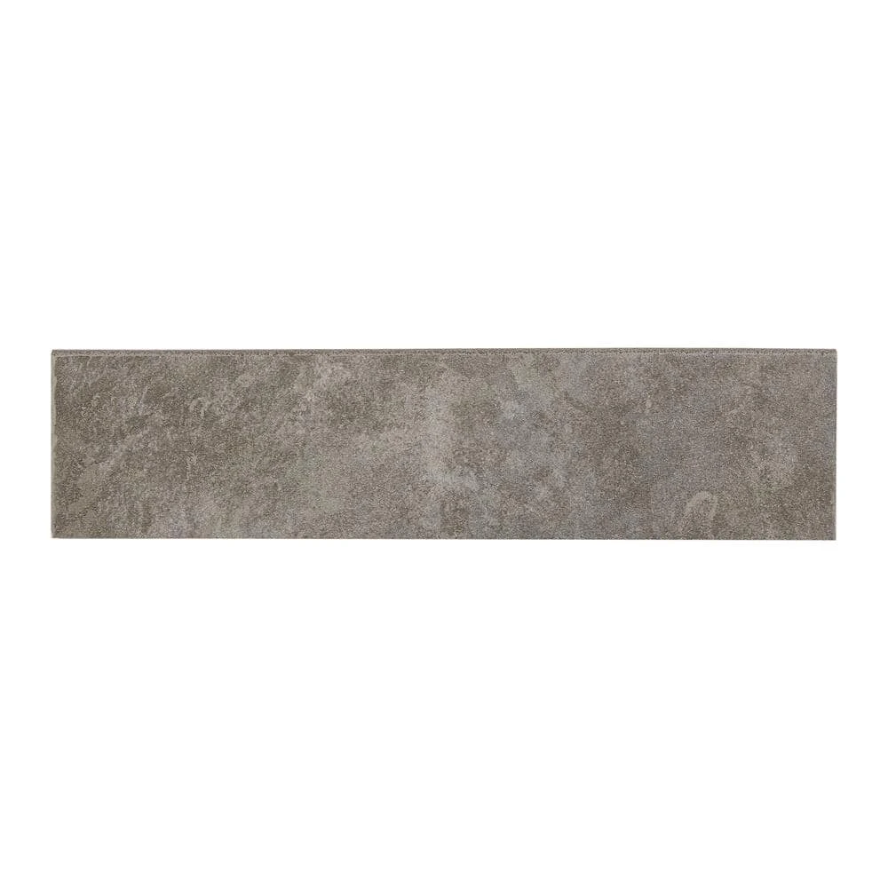 Nova Falls Gray 3 in. x 12 in. Glazed Porcelain Bullnose Trim Tile (0.25 sq. ft./Piece) by Daltile 3 Nova Falls Gray 3 in. x 12 in. Glazed Porcelain Bullnose Trim Tile (0.25 sq. ft./Piece) by Daltile