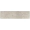 Portland Stone Gray Matte 3 in. x 12 in. Glazed Ceramic Bullnose Trim Tile (0.2357 sq. ft./Piece) by Daltile