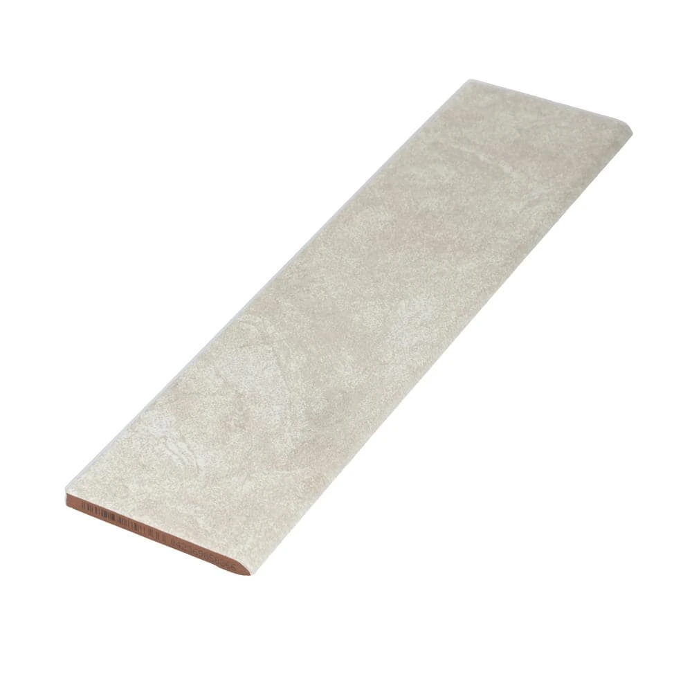 Portland Stone Gray Matte 3 in. x 12 in. Glazed Ceramic Bullnose Trim Tile (0.2357 sq. ft./Piece) by Daltile 4 Portland Stone Gray Matte 3 in. x 12 in. Glazed Ceramic Bullnose Trim Tile (0.2357 sq. ft./Piece) by Daltile - Image 2