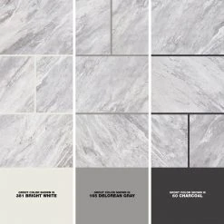 Newgate Gray Marble Matte 12 in. x 24 in. Glazed Ceramic Floor and Wall Tile (481.28 sq. ft./Pallet) by Daltile -Daltile Sales Store gray marble daltile ceramic tile nw071224hd1pv 1d 1000 1