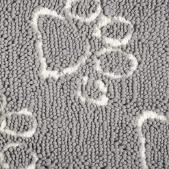 Comfy Pooch Clean Paw Gray/White 21 in. x 30 in. Door Mat For Pets by Home Dynamix -Daltile Sales Store gray white home dynamix door mats 1 cpp 14 c3 1000