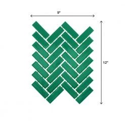Restore Green 9 in. x 12 in. Glazed Ceramic Herringbone Mosaic Tile (0.6 sq. ft./each) by Daltile 13 Restore Green 9 in. x 12 in. Glazed Ceramic Herringbone Mosaic Tile (0.6 sq. ft./each) by Daltile -Daltile Sales Store green daltile ceramic tile 011513herms1p2 a0 1000