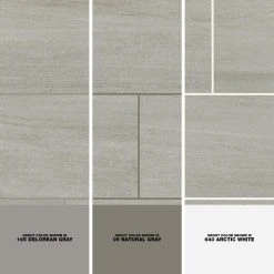 Nova Falls Gray 12 in. x 24 in. Porcelain Floor and Wall Tile (15.6 sq. ft./Case) by Daltile -Daltile Sales Store grey daltile porcelain tile np101224hd1p6 1d 1000