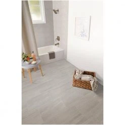 Nova Falls Gray 12 in. x 24 in. Porcelain Floor and Wall Tile (15.6 sq. ft./Case) by Daltile -Daltile Sales Store grey daltile porcelain tile np101224hd1p6 40 1000