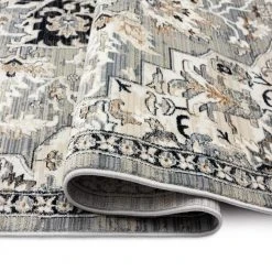 Bazaar Dazzle Grey/Blue 5 ft. x 7 ft. Medallion Area Rug by Home Dynamix -Daltile Sales Store grey home dynamix area rugs 2 12792 309 1f 1000