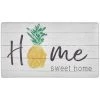 Cozy Living Home Sweet Home Pineapple Grey 30 in. x 36 in. Anti Fatigue Kitchen Mat by Home Dynamix -Daltile Sales Store grey home dynamix kitchen mats 20 cz28 64 1000