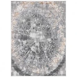Valencia Ella Grey/Ivory 8 ft. x 10 ft. Abstract Area Rug by Home Dynamix