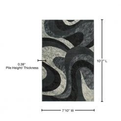 Catalina Grey/Ivory 8 ft. x 10 ft. Abstract Area Rug by Home Dynamix -Daltile Sales Store grey ivory home dynamix area rugs 1 hd2459 451 fa 1000