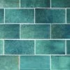 LuxeCraft Arteko 3 in. x 6 in. Glazed Ceramic Handmade Green Subway Tile (12.5 sq. ft./case) by Daltile -Daltile Sales Store handmade green daltile ceramic tile ak0336modhd1p2 64 1000