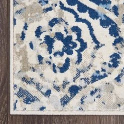 Melrose Audrey Ivory/Blue 9 ft. x 12 ft. Medallion Area Rug by Home Dynamix -Daltile Sales Store ivory blue home dynamix area rugs 10 7060 682 c3 1000