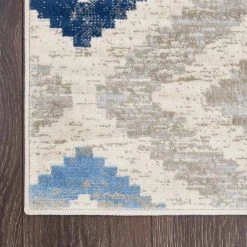 Melrose Maritza Ivory/Blue 5 ft. x 8 ft. Geometric Area Rug by Home Dynamix -Daltile Sales Store ivory blue home dynamix area rugs 2 7066 682 c3 1000