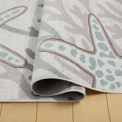 Marine Coral Navy Ivory/Blue 8 ft. x 10 ft. Starfish Indoor/Outdoor Area Rug by Home Dynamix -Daltile Sales Store ivory blue home dynamix outdoor rugs 1 18386 102 1f 1000