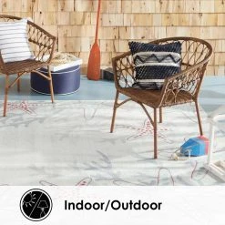 Marine Coral Navy Ivory/Blue 8 ft. x 10 ft. Starfish Indoor/Outdoor Area Rug by Home Dynamix -Daltile Sales Store ivory blue home dynamix outdoor rugs 1 18386 102 a0 1000