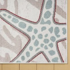 Marine Coral Navy Ivory/Blue 8 ft. x 10 ft. Starfish Indoor/Outdoor Area Rug by Home Dynamix -Daltile Sales Store ivory blue home dynamix outdoor rugs 1 18386 102 c3 1000