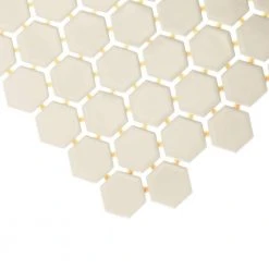 Restore Ivory 10 in. x 12 in. x Glazed Ceramic Mosaic Tile (0.81 sq. ft./each) by Daltile -Daltile Sales Store ivory daltile ceramic tile k17515hexms1p2 1d 1000