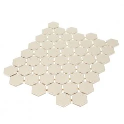 Restore Ivory 10 in. x 12 in. x Glazed Ceramic Mosaic Tile (0.81 sq. ft./each) by Daltile -Daltile Sales Store ivory daltile ceramic tile k17515hexms1p2 40 1000
