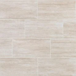 Glendale Ivory Matte 12 in. x 24 in. Glazed Porcelain Floor and Wall Tile (15.6 sq. ft./Case) by Daltile