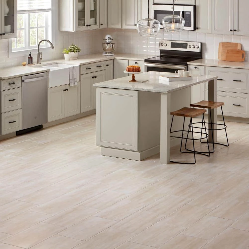 Glendale Ivory Matte 12 in. x 24 in. Glazed Porcelain Floor and Wall Tile (15.6 sq. ft./Case) by Daltile 4 Glendale Ivory Matte 12 in. x 24 in. Glazed Porcelain Floor and Wall Tile (15.6 sq. ft./Case) by Daltile - Image 2