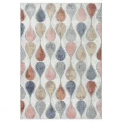 Helen Rein Ivory/Grey 8 ft. x 10 ft. Geometric Area Rug by Home Dynamix