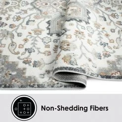 Helen Valeria Ivory/Grey 8 ft. x 10 ft. Medallion Area Rug by Home Dynamix -Daltile Sales Store ivory grey home dynamix area rugs 1 5710 123 77 1000