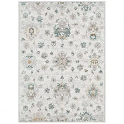 Belmar Viola Ivory 8 ft. x 10 ft. Floral Area Rug by Home Dynamix