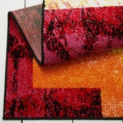 Splash Ivory/Pink 6 ft. x 9 ft. Abstract Area Rug by Home Dynamix -Daltile Sales Store ivory pink home dynamix area rugs 1a 651 999 1f 1000