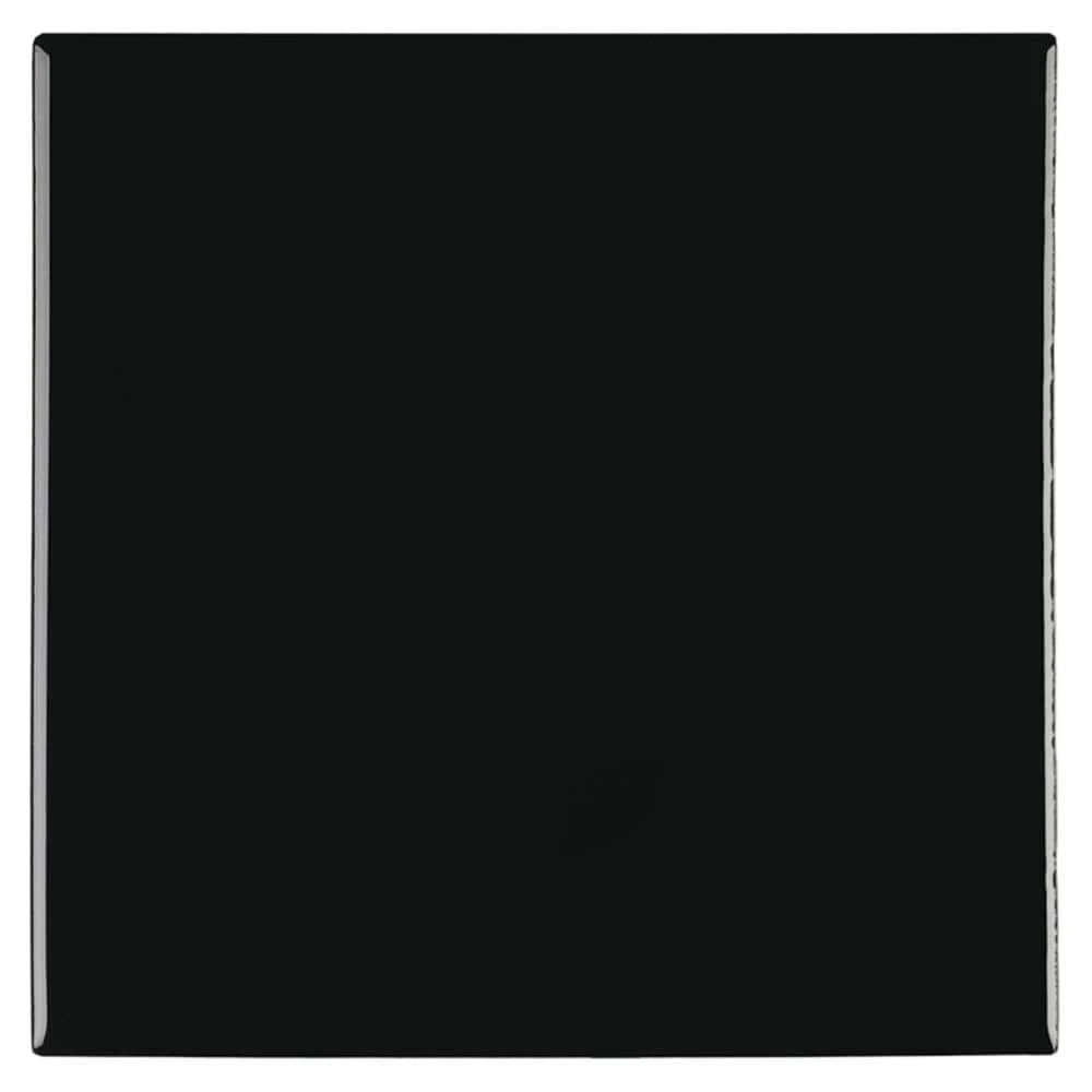 Matte Black 4-1/4 in. x 4-1/4 in. Ceramic Wall Tile (12.5 sq. ft. / case) by Daltile 3 Matte Black 4-1/4 in. x 4-1/4 in. Ceramic Wall Tile (12.5 sq. ft. / case) by Daltile