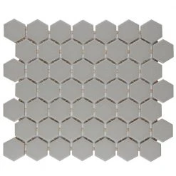 Restore Matte Natural Gray Hexagon 10 in. x 12 in. x 6mm Glazed Ceramic Mosaic Tile (0.81 sq. ft.) by Daltile