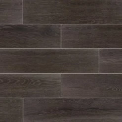 Kingsborough Midnight 8 in. x 36 in. Glazed Ceramic Wood Look Floor and Wall Tile (14.88 sq. ft./Case) by Daltile