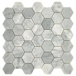 Restore Mist Honed 12 in. x 12 in. Marble Mosaic Tile (0.97 sq. ft./ piece) by Daltile
