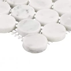 Stone Decorative Accents Mist Marble 12 in. x 11 in. Natural Stone Penny Round Mosaic Tile (9.6 sq. ft./Case) by Daltile 13 Stone Decorative Accents Mist Marble 12 in. x 11 in. Natural Stone Penny Round Mosaic Tile (9.6 sq. ft./Case) by Daltile -Daltile Sales Store mist marble daltile marble tile st52pnyrnmsccpl 1d 1000