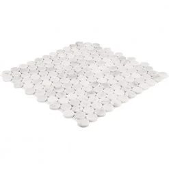 Stone Decorative Accents Mist Marble 12 in. x 11 in. Natural Stone Penny Round Mosaic Tile (9.6 sq. ft./Case) by Daltile 11 Stone Decorative Accents Mist Marble 12 in. x 11 in. Natural Stone Penny Round Mosaic Tile (9.6 sq. ft./Case) by Daltile -Daltile Sales Store mist marble daltile marble tile st52pnyrnmsccpl 40 1000