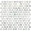 Stone Decorative Accents Mist Marble 12 in. x 11 in. Natural Stone Penny Round Mosaic Tile (9.6 sq. ft./Case) by Daltile -Daltile Sales Store mist marble daltile marble tile st52pnyrnmsccpl 64 1000
