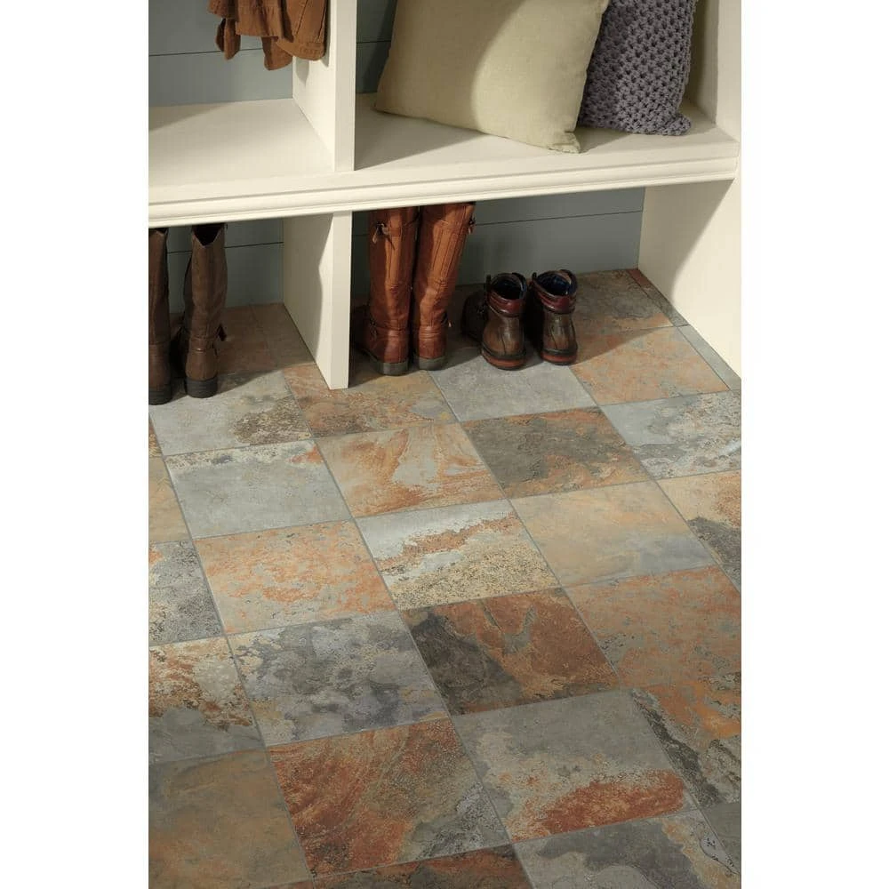 Natural Stone Collection Mongolian Spring 12 in. x 12 in. Slate Floor and Wall Tile (10 sq. ft. / case) by Daltile 4 Natural Stone Collection Mongolian Spring 12 in. x 12 in. Slate Floor and Wall Tile (10 sq. ft. / case) by Daltile - Image 2