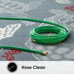 Marine Sea Turtle Navy Blue/Ivory 5 ft. x 7 ft. Indoor/Outdoor Area Rug by Home Dynamix -Daltile Sales Store navy blue ivory home dynamix outdoor rugs 2 10292 300 1d 1000