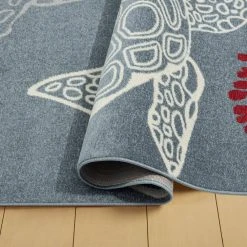 Marine Sea Turtle Navy Blue/Ivory 5 ft. x 7 ft. Indoor/Outdoor Area Rug by Home Dynamix -Daltile Sales Store navy blue ivory home dynamix outdoor rugs 2 10292 300 1f 1000