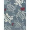 Marine Sea Turtle Navy Blue/Ivory 5 ft. x 7 ft. Indoor/Outdoor Area Rug by Home Dynamix -Daltile Sales Store navy blue ivory home dynamix outdoor rugs 2 10292 300 64 1000