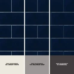 Restore Navy Glossy 3 in. x 6 in. Glazed Ceramic Subway Wall Tile (12.5 sq. ft / case) by Daltile -Daltile Sales Store navy daltile ceramic tile k18936mod1p2 1d 1000