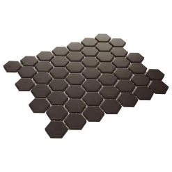 LuxeCraft Obsidian Black 10 in. x 12 in. Glazed Ceramic Hexagon Mosaic Tile (9.72 sq. ft./Case) by Daltile 9 LuxeCraft Obsidian Black 10 in. x 12 in. Glazed Ceramic Hexagon Mosaic Tile (9.72 sq. ft./Case) by Daltile -Daltile Sales Store obsidian black daltile ceramic tile lc2015hexhd1p2 a0 1000