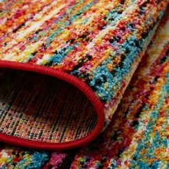 Splash Orange/Blue 3 ft. x 4 ft. Striped Area Rug by Home Dynamix -Daltile Sales Store orange blue home dynamix area rugs 3 204 999 44 1000