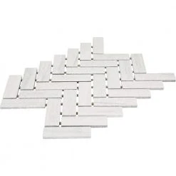 Modern Renewal Parchment 9 in. x 12 in. Glazed Ceramic Herringbone Mosaic Tile (6 sq. ft./Case) by Daltile -Daltile Sales Store parchment daltile ceramic tile mr2013herhd1p2 40 1000