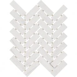 Modern Renewal Parchment 9 in. x 12 in. Glazed Ceramic Herringbone Mosaic Tile (6 sq. ft./Case) by Daltile -Daltile Sales Store parchment daltile ceramic tile mr2013herhd1p2 44 1000