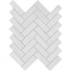 Modern Renewal Parchment 9 in. x 12 in. Glazed Ceramic Herringbone Mosaic Tile (6 sq. ft./Case) by Daltile
