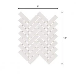 Modern Renewal Parchment 9 in. x 12 in. Glazed Ceramic Herringbone Mosaic Tile (6 sq. ft./Case) by Daltile -Daltile Sales Store parchment daltile ceramic tile mr2013herhd1p2 66 1000