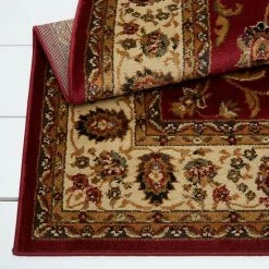 Royalty Red/Ivory 8 ft. x 10 ft. Indoor Area Rug by Home Dynamix -Daltile Sales Store red ivory home dynamix area rugs 1 3208 215 1f 1000