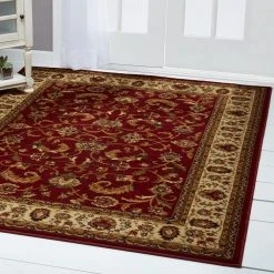 Royalty Red/Ivory 8 ft. x 10 ft. Indoor Area Rug by Home Dynamix -Daltile Sales Store red ivory home dynamix area rugs 1 3208 215 40 1000