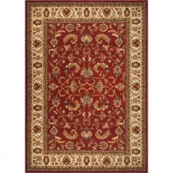 Royalty Red/Ivory 8 ft. x 10 ft. Indoor Area Rug by Home Dynamix