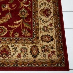 Royalty Red/Ivory 8 ft. x 10 ft. Indoor Area Rug by Home Dynamix -Daltile Sales Store red ivory home dynamix area rugs 1 3208 215 c3 1000