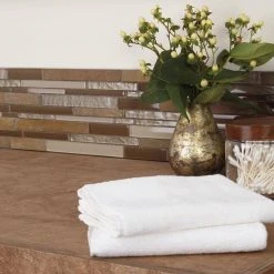 Stone Decor Rustic Slate 12 in. x 14 in. x 8 mm Stone and Glass Random Linear Mosaic Wall Tile (0.95 sq. ft./Each) by Daltile -Daltile Sales Store rustic slate with mixed glass daltile mosaic tile st26lnrndms1p 40 1000