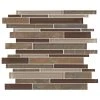 Stone Decor Rustic Slate 12 in. x 14 in. x 8 mm Stone and Glass Random Linear Mosaic Wall Tile (0.95 sq. ft./Each) by Daltile -Daltile Sales Store rustic slate with mixed glass daltile mosaic tile st26lnrndms1p 64 1000